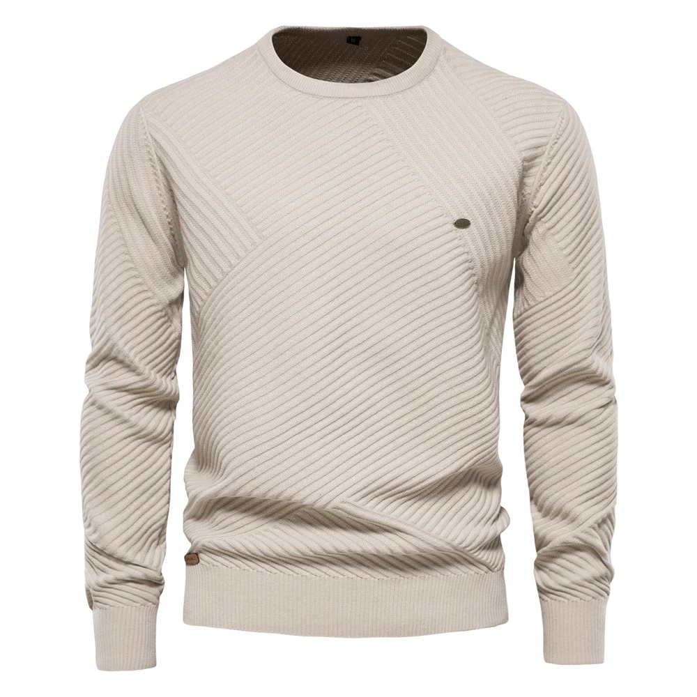 Men's Fashion Casual Round Neck Pullover Sweater – Comfortable and stylish everyday sweater, perfect for a relaxed, vers — photo 7