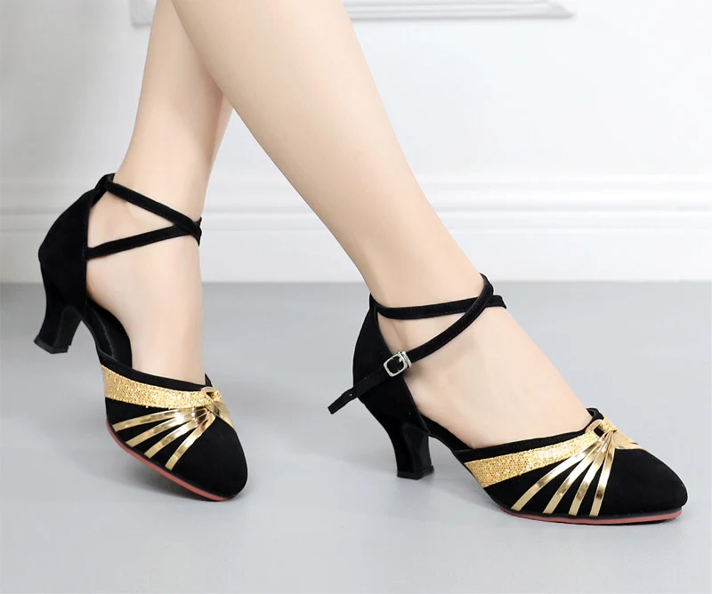 Title 5, Womens Latin Dance Shoes, Medium and Soft Bott...