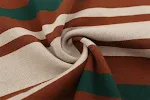 Camiseta listrada masculina casual folgada com contraste de cor, perfeita para um visual descontraído e confortável no dia a dia. — foto 7