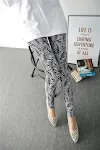 Groothandel elastische leggings met Spring Graffiti Milk Silk Ink Painting Perfect voor sporten of casual outfits, comfortabel en stijlvol. — foto 14