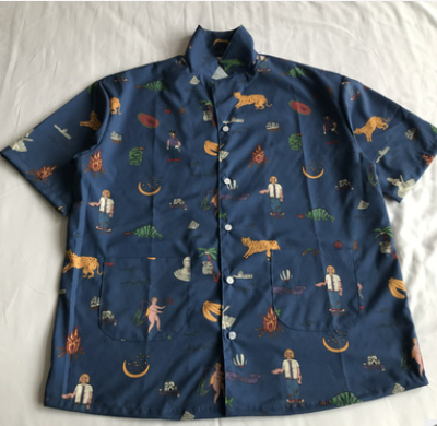 Summer new Japanese college style animal print loose short sleeved shirt, a casual and comfortable top for warm weather — photo 1