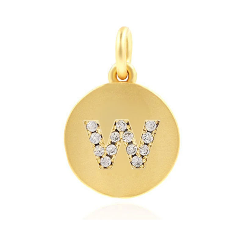 Pingente de 26 letras pequenas banhadas a cobre para pulseira e colar DIY, joias com pingente de letras personalizadas, crie seus acessórios. — foto 11