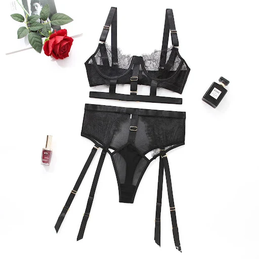 Title 5, Conjunto de lingerie minimalista feminino casua...