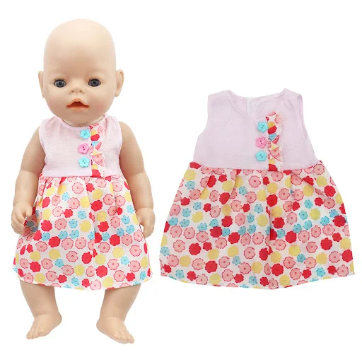 Title 6, Vestido de verão fino para bonecas de 18 polega...