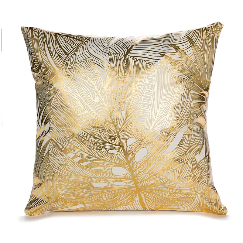 Title 16, Bronzing sofa cushion cover waist pillowcase, e...