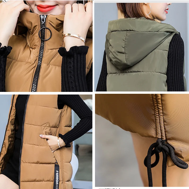Title 4, Thick Korean mid-length loose waistcoat jacket ...