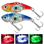 Lure Metal Vib Isca Eletrônica Vibra Atraindo Peixes com Som e Luz LED para Pesca Eficaz em Água Doce e Salgada — foto 11
