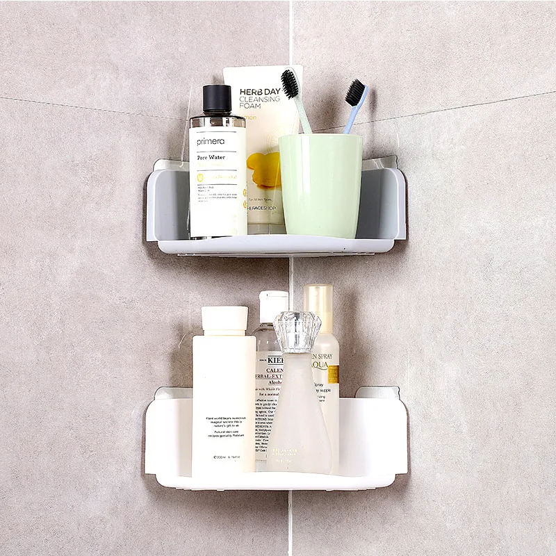 Corner drain rack bathroom storage rack — Maximize space and organize your bathroom essentials with this practical and s — photo 8