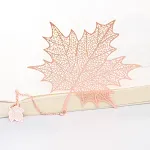 Rose gold maple leaf pendant