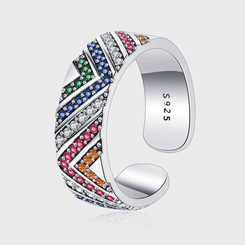 Anel feminino de prata esterlina com pedra ornamental. Uma joia elegante e charmosa para realçar seu visual em qualquer ocasião. — foto 8