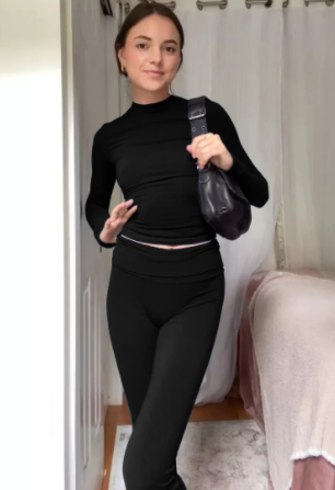 Conjunto Feminino de Duas Peças Estilo Hong Kong Retro, Moda de Outono Início com Alta Sensação, Roupa Nova para um Visual Fashion — foto 4