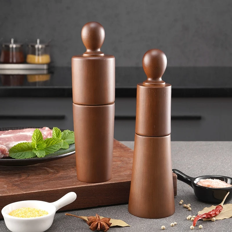 Title 1, Wood Pepper Ceramic Core Grinder. Achieve preci...