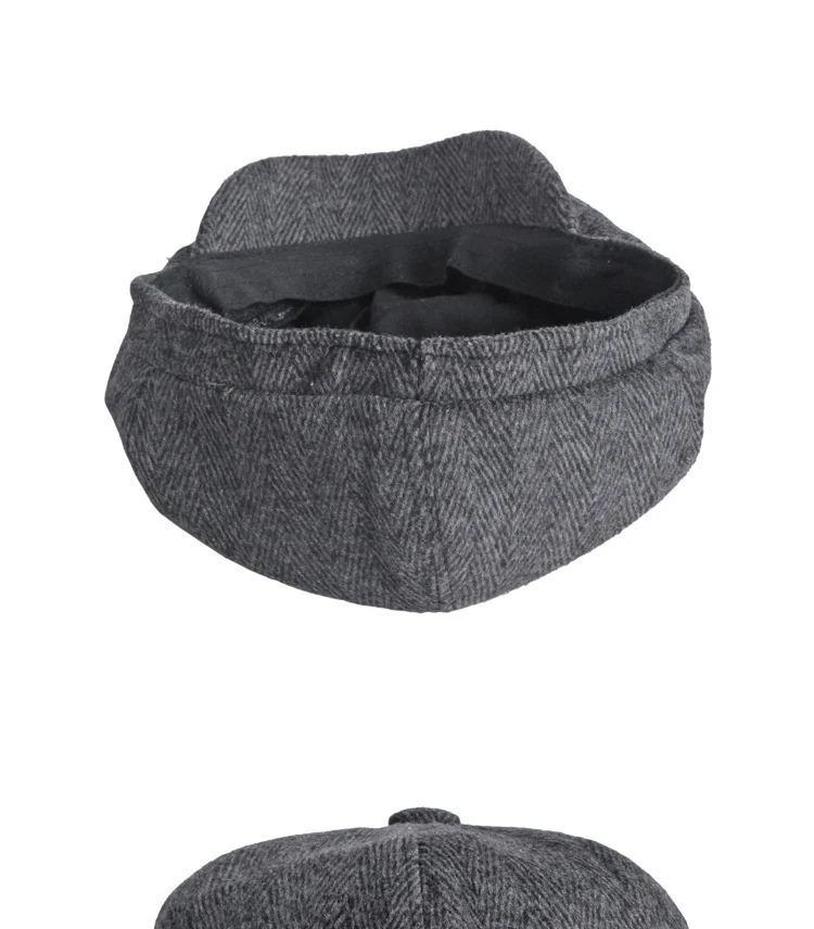 Title 8, British Retro Octagonal Hat for Leisure and Lit...