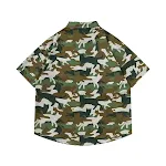 Camisa masculina com estampa de gato camuflado, estilo moderno e confortável. Ideal para quem ama gatos e quer se destacar! — foto 5