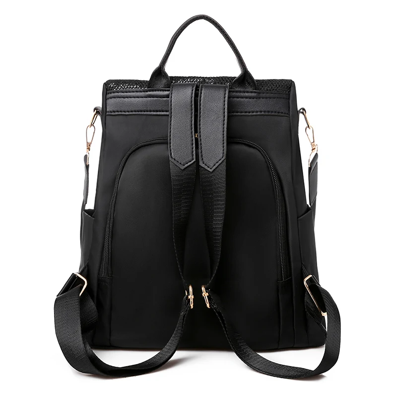 Mochila casual feminina anti-furto com lantejoulas Elegância e segurança para o dia a dia Design moderno e funcional Ideal para viagens e uso diário Proteja seus pertences com estilo — foto 2