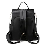 Mochila casual feminina anti-furto com lantejoulas Elegância e segurança para o dia a dia Design moderno e funcional Ideal para viagens e uso diário Proteja seus pertences com estilo — foto 2