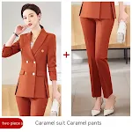 Caramel Suit Pants Set