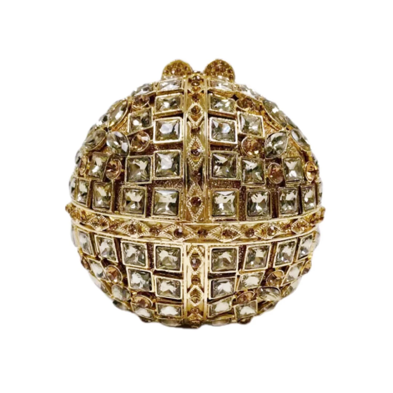 Pacote de bolas redondas de strass de vidro multicolorido com um diamante vazio para artesanato, joias e decoração criativa. — foto 11