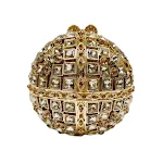 Pacote de bolas redondas de strass de vidro multicolorido com um diamante vazio para artesanato, joias e decoração criativa. — foto 11