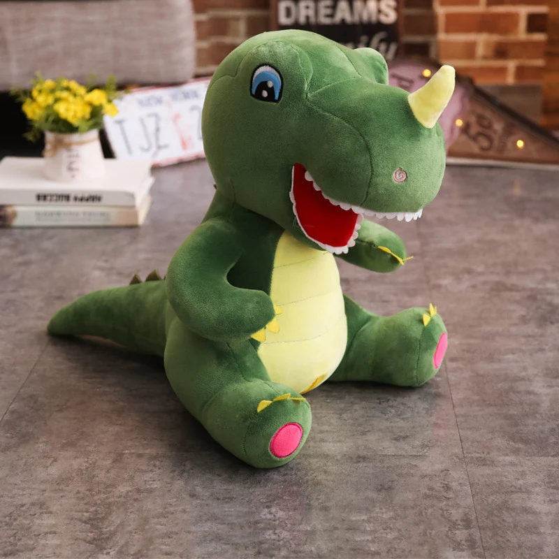 Boneca de Pelúcia Dinossauro Tiranossauro, um travesseiro para meninas, macio e fofo, perfeito para brincar e decorar quartos infantis — foto 4