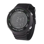 Relógio eletrônico digital masculino com visor grande. Ideal para leitura fácil, com cronômetro, alarme e luz de fundo. Perfeito para o dia a dia. — foto 5