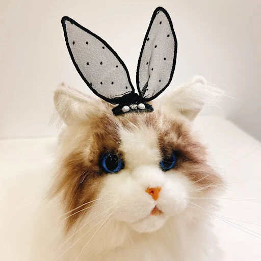 Mesh Bow Pet Headwear Pet Rabbit Ear Shape Cat Hair Clip Exclusive Jewelry Cute Dog Yorkshire Teddy BB Clip Puppy Access — photo 5