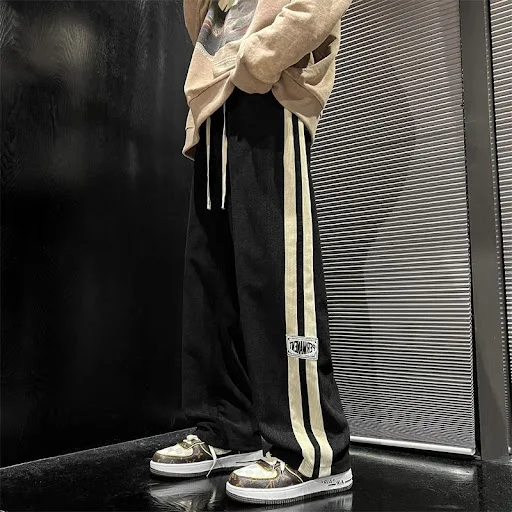 Title 4, Mens Pants Autumn New Straight Loose Wide Leg ...