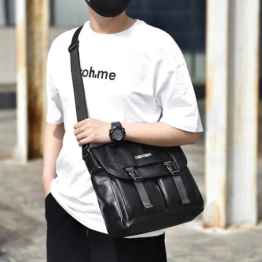 Title 7, Mens Shoulder Bag, Fashion Casual Large Capaci...