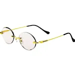 Gold Shallow Oval Shallow Tea
