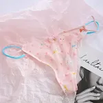 Calcinha T-string de Tela Cueca Transparente Tecido Roupa Íntima Feminina Conforto e Sensualidade Design Leve e Respirável — foto 3