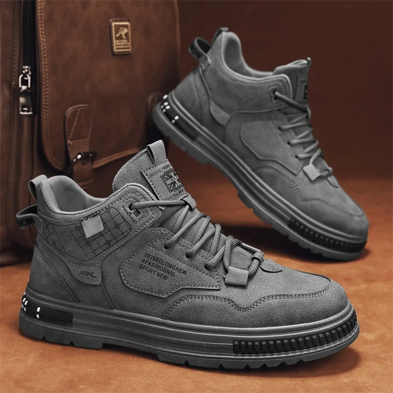 Men's Outdoor High Top Work Shoes. Durable, comfortable, and protective work boots for outdoor jobs. Provides all-day su — photo 6