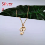 Colar com Pingente de Letra 26 Design Simples Fashion Caractere Inglês Corrente para Clavícula Joia Elegante e Moderna — foto 49