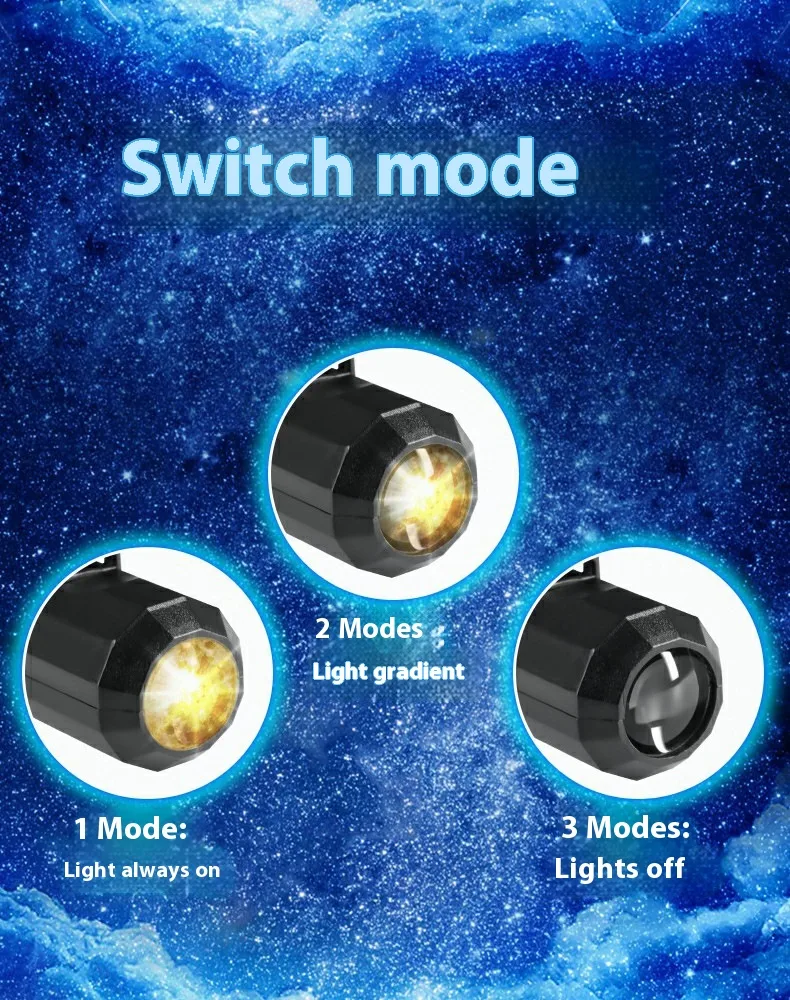 Title 1, Creative Atmosphere USB Moon Projection Lamp Cr...