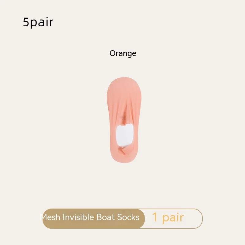 Women's Mesh Boat Socks Summer Thin Cotton Bottom Non-slip Tight Ice Silk Arbitrary Cut Women's Low Cut Invisible Socks — photo 6
