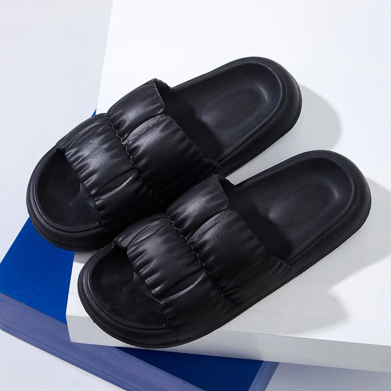 Title 4, Womens flower petal slippers with thick soles,...