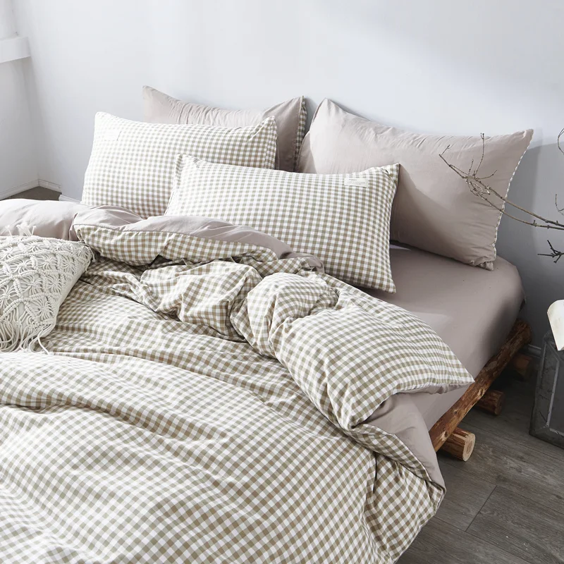 Title 4, Four-piece cotton bed set for a comfortable nig...
