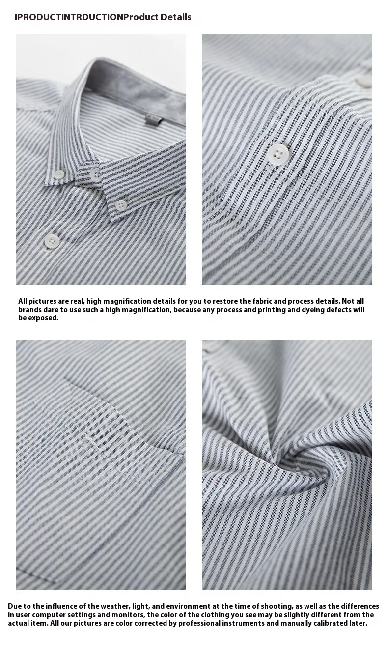 Title 16, Mens Oxford Vertical Striped Short-sleeved Shi...