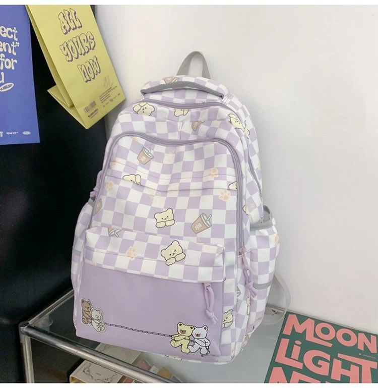 Title 3, Mochila xadrez fashion e feminina. Perfeita par...
