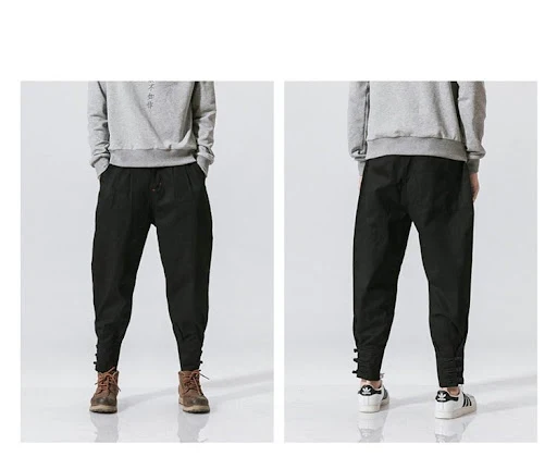 Title 23, Mens mouth buckle casual pants