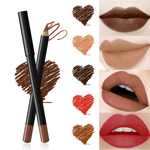 Title 10, 20 Color Black Pen Holder Lip Liner Waterproof ...
