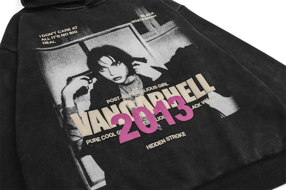 Title 7, Dark High Street Character Printing Velvet Padd...