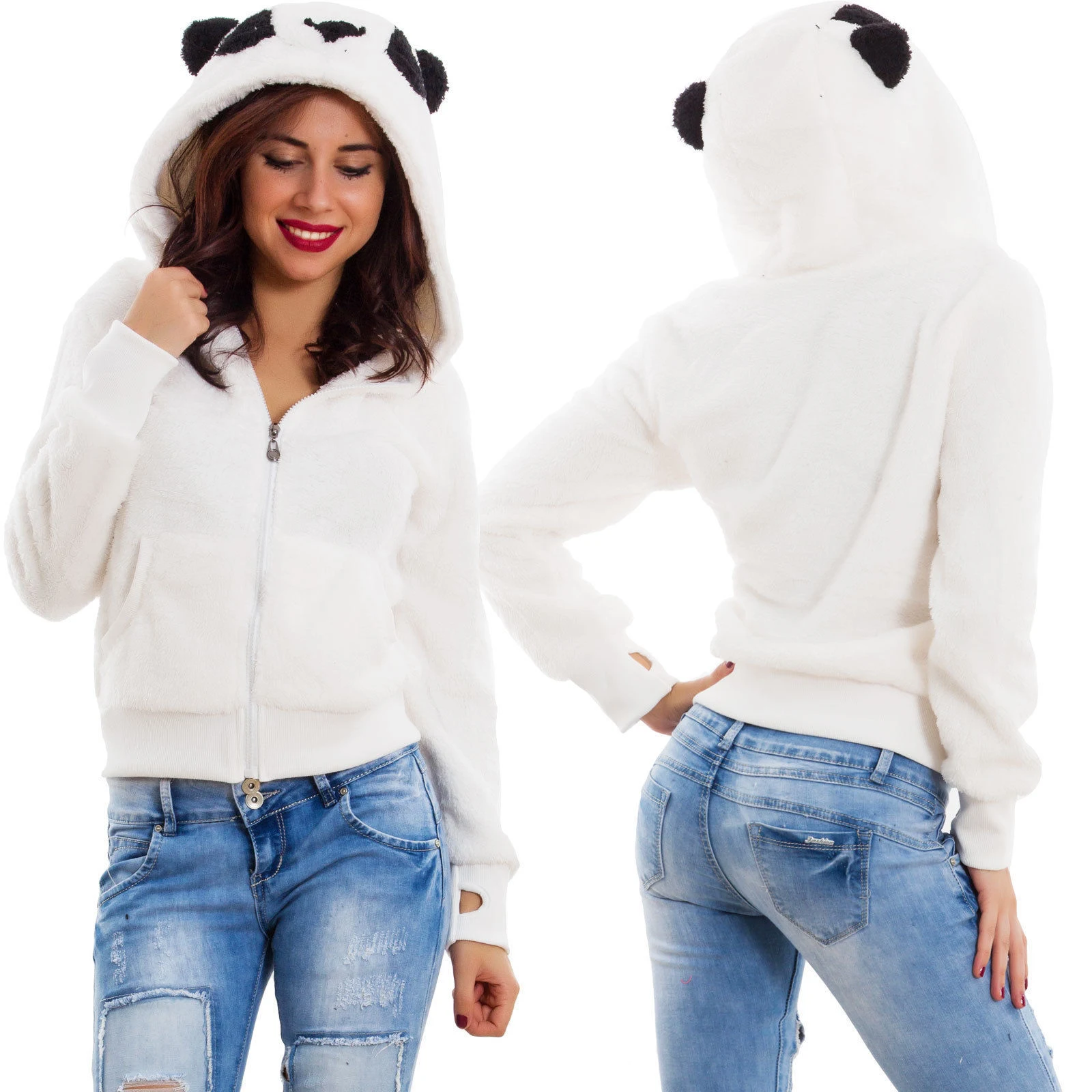 Moletom com capuz e zíper de manga longa, essencial para atividades e lazer, ideal para proteção solar e conforto. Versátil e prático. — foto 4