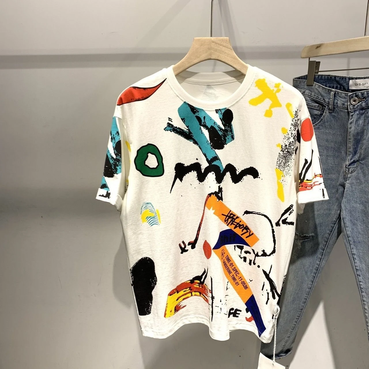 Men's Creative Printing All-match Short Sleeve T-Shirt. Versatile and easy to style, perfect for a modern casual look. A — photo 2