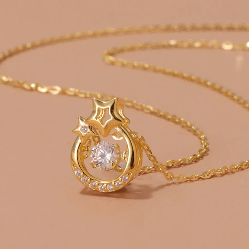 Title 1, Collana donna in argento S925 con pendente a cu...