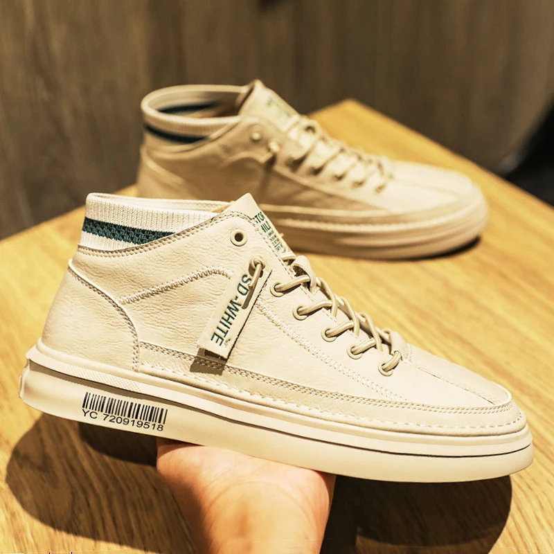 Title 3, Herbst- und Winter-Herren-High-Top-Trendschuhe....
