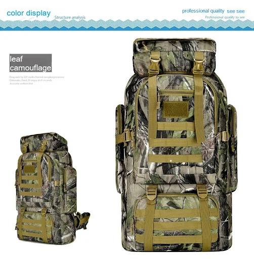 Title 5, Mochila de montañismo camuflaje para exteriores...