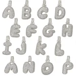 Colar com pingente de 26 letras de zircônia micro incrustada em cobre, corrente de clavícula, joia de presente de aniversário feminino. — foto 72