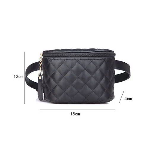 Title 1, Mini Simple Rhombohedral Chain Belt Bag