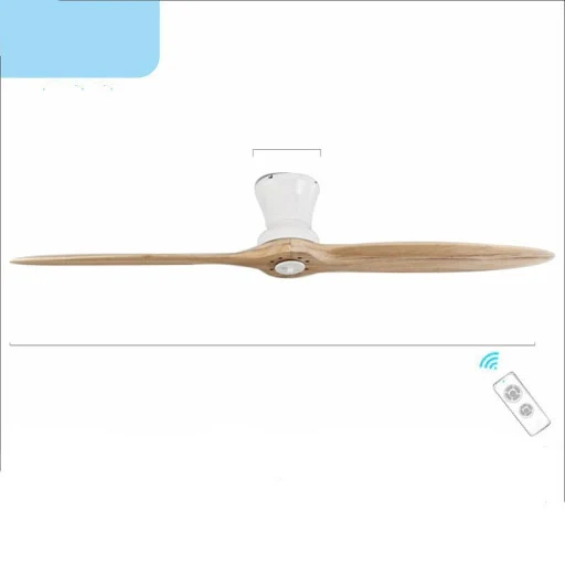 Title 5, Unlit Solid Wood Fan Ceiling for Dining Rooms p...