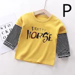T-shirt Manica Lunga Bimbo Bimba Cotone Abbigliamento Unisex Morbido e Traspirante Ideale per l'Uso Quotidiano e il Gioco — foto 14